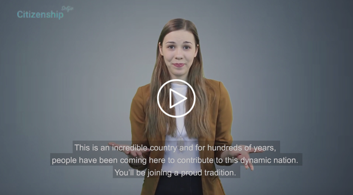 citizenship selfie videos